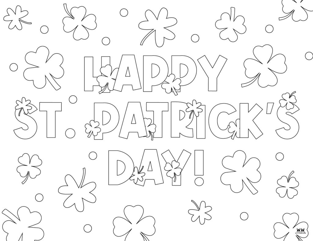 Happy st patricks day coloring pages