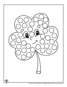 St patricks dot coloring pages woo jr kids activities childrens publishing