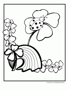 St patricks day printables lucky animal coloring pages animal jr