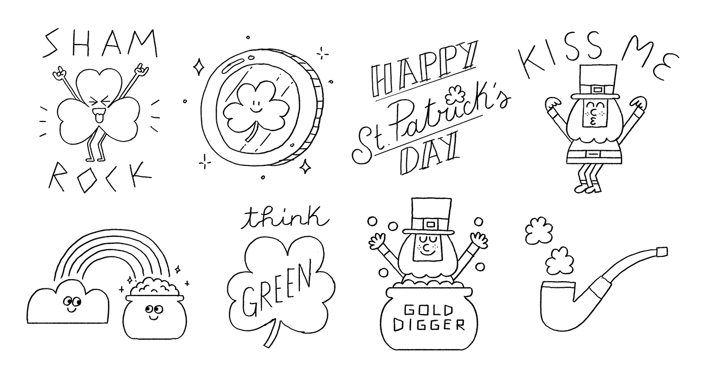 Snapchat stpatricks day stickers