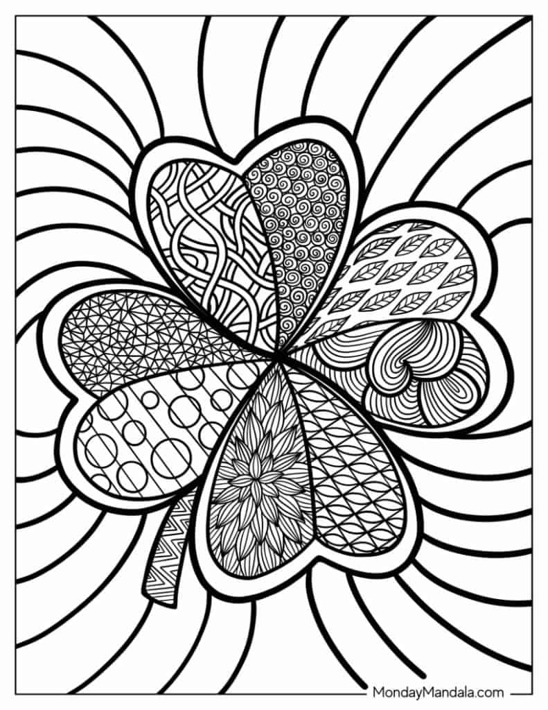 St patricks day coloring pages free pdf printables