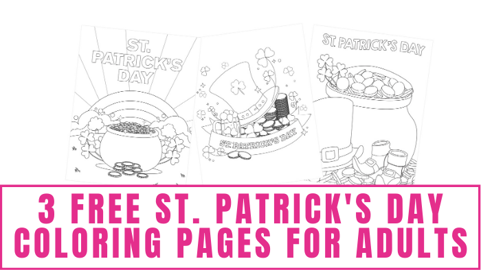 Free st patricks day coloring pages for adults
