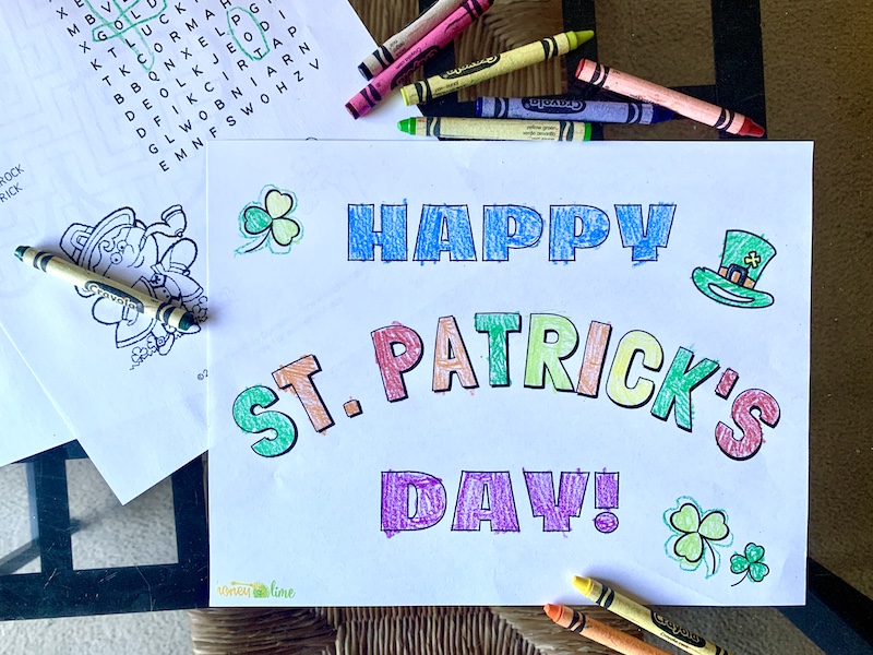 Free st patricks day loring pages and activities for kids
