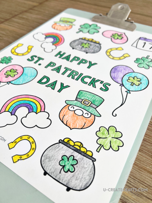 St patricks day coloring page
