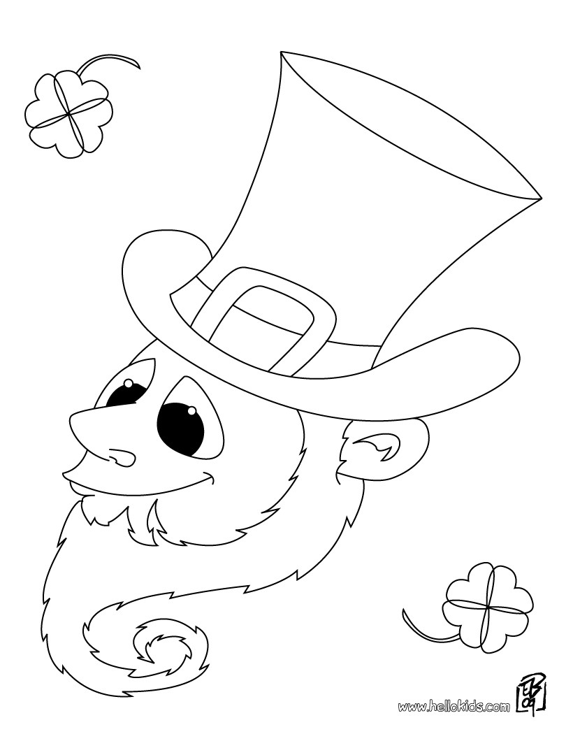 Leprechaun coloring pages