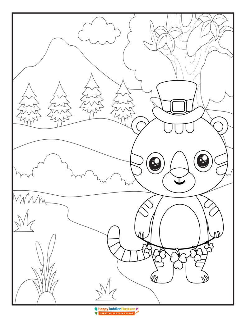 St patricks day coloring pages with free printable