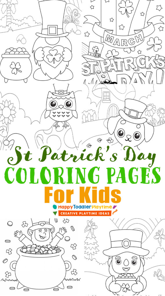 St patricks day coloring pages with free printable