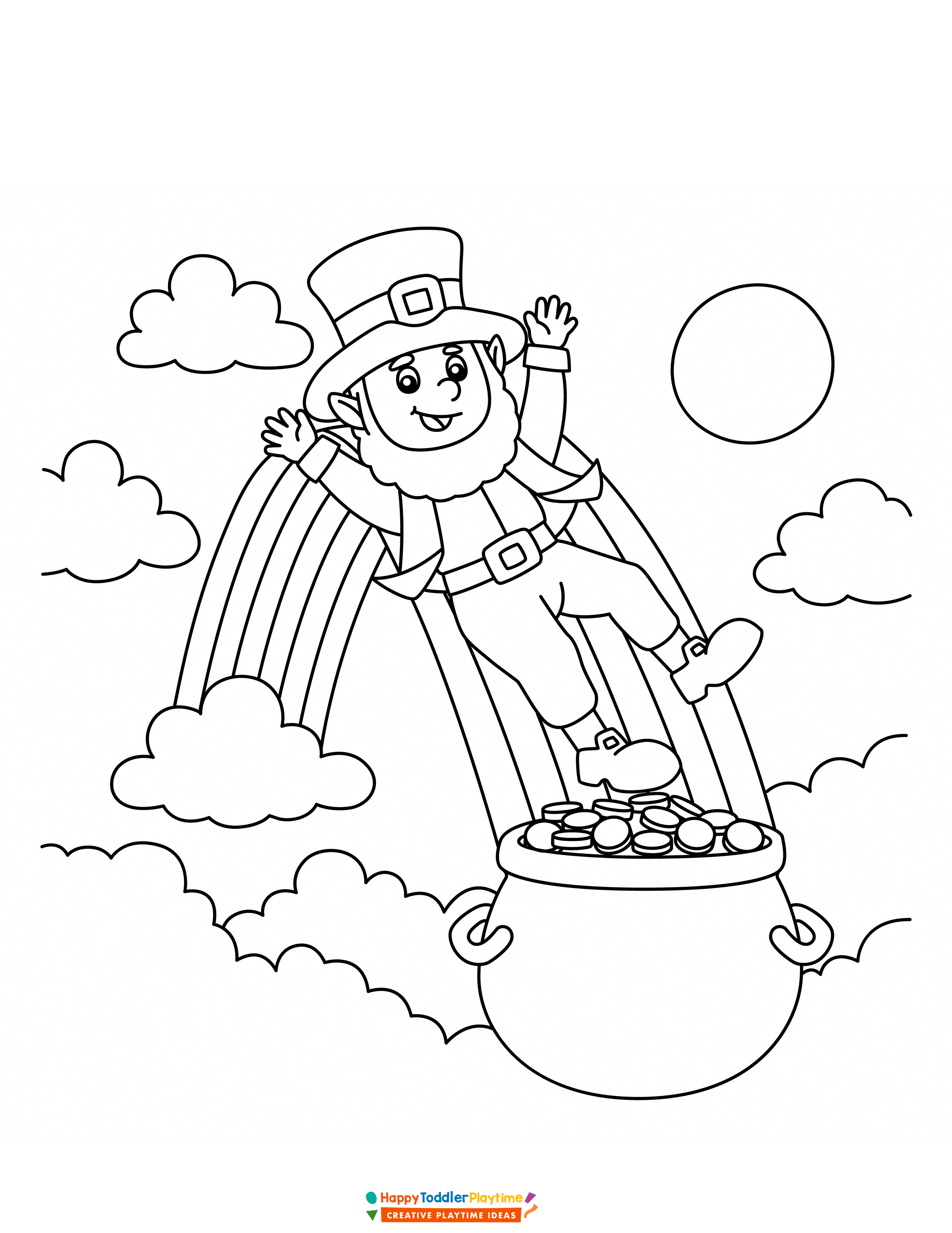 St patricks day coloring pages with free printable