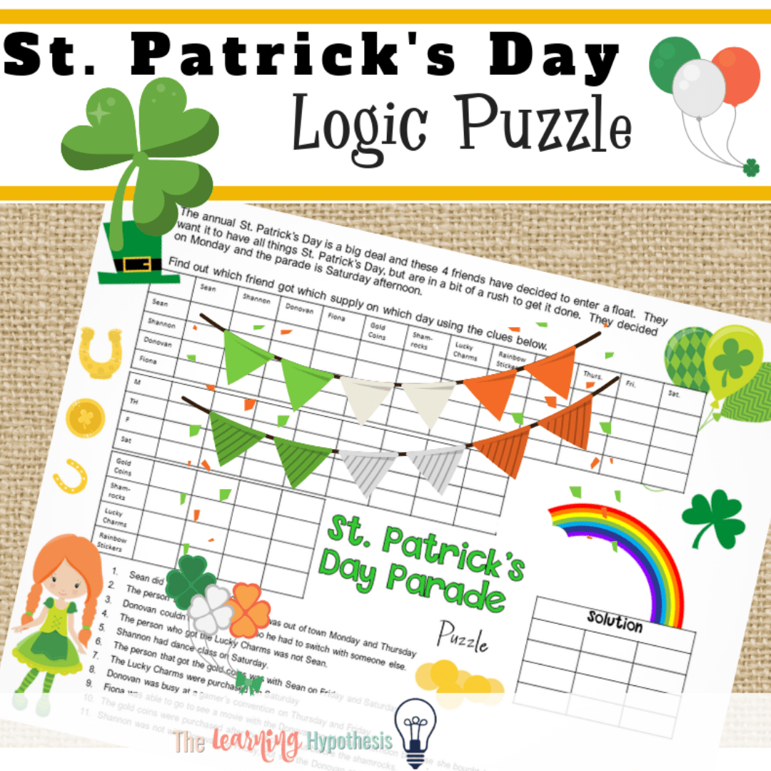 St patricks day logic puzzle