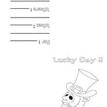 St patricks day coloring pages