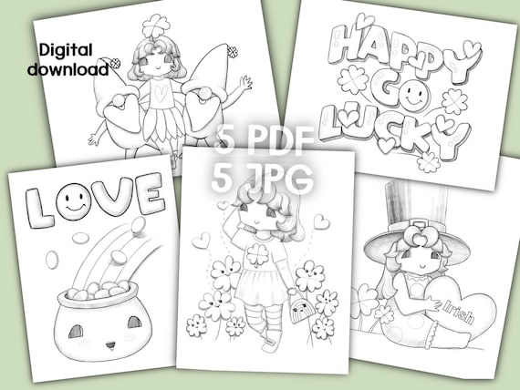 St patricks day coloring sheet pdf coloring page to color coloring book page girls coloring page online class girls coloring pages