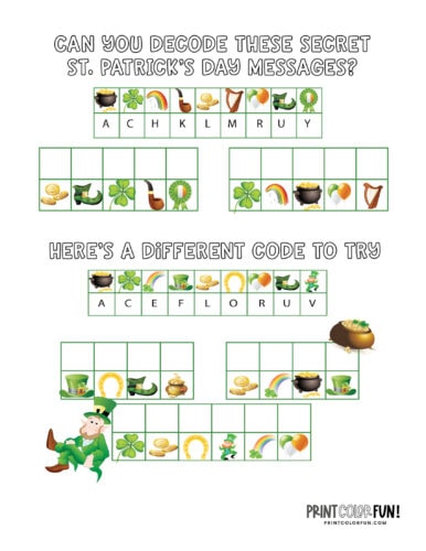 Free st patricks day printable coloring pages puzzles other fun for kids at