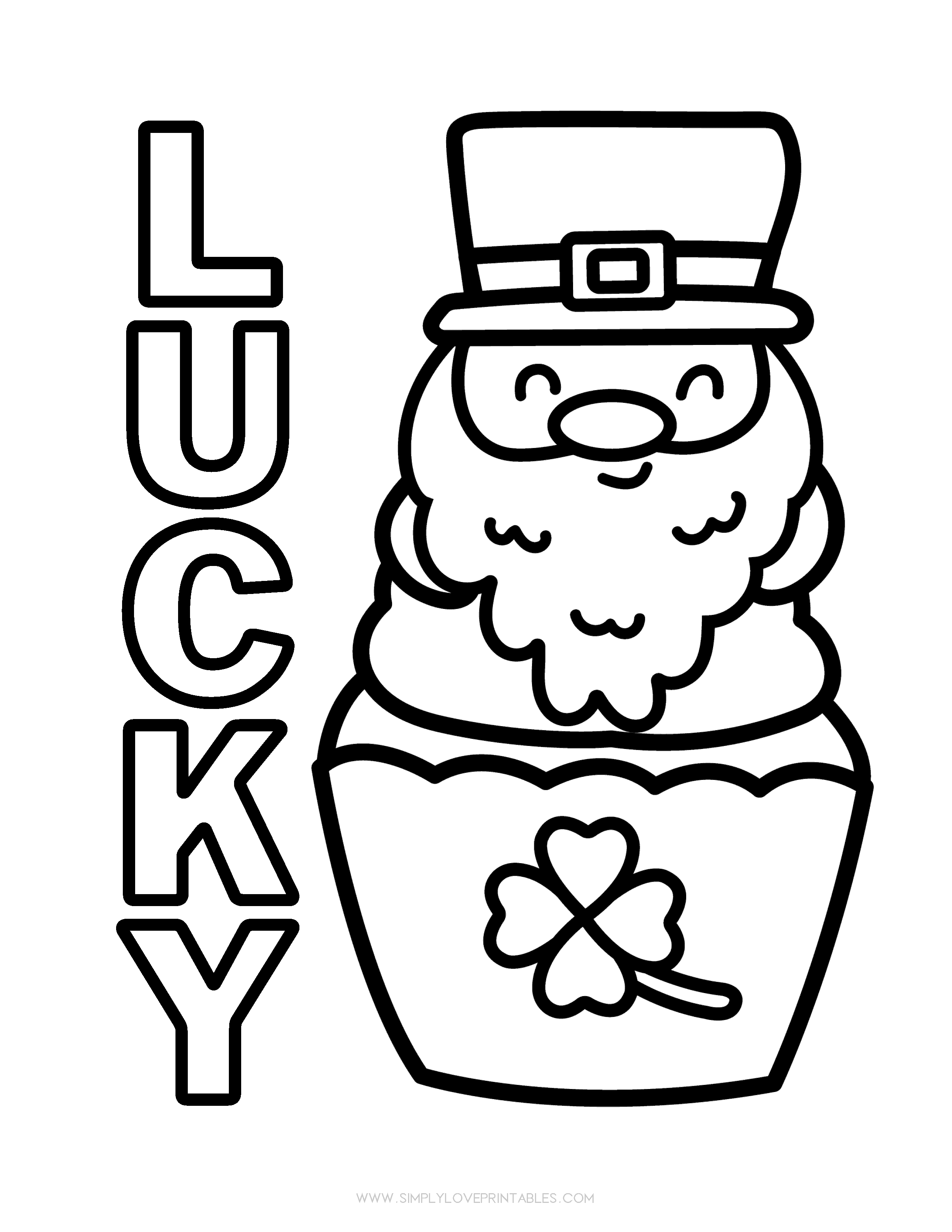 Free st patricks day coloring page printables