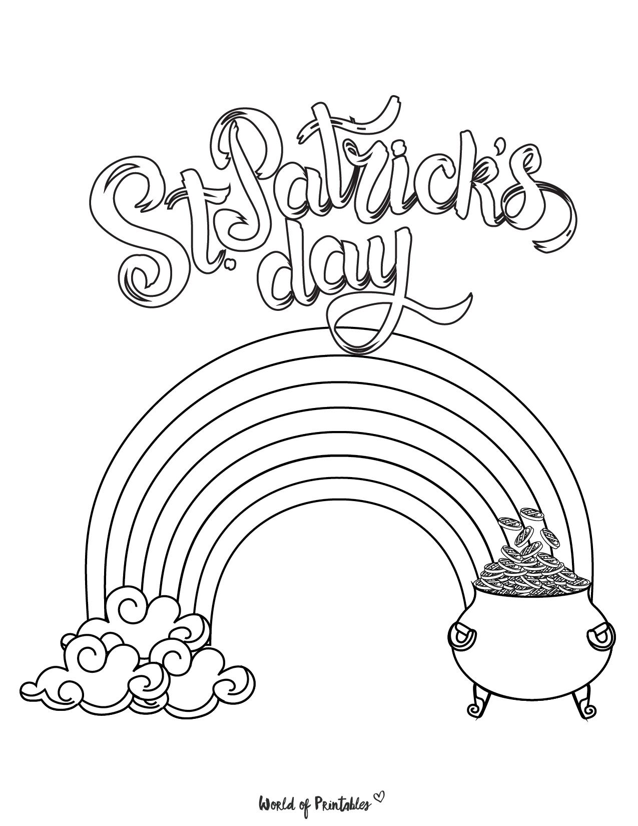 St patricks day coloring pages