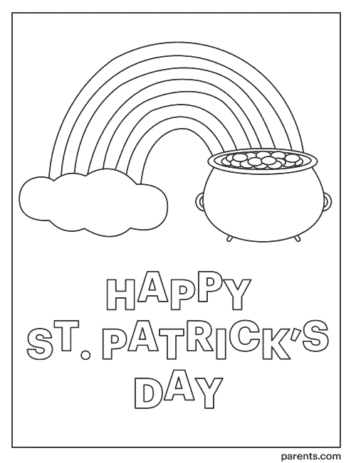 Free st patricks day coloring pages