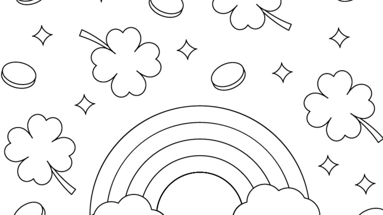 Printable st patricks day coloring page