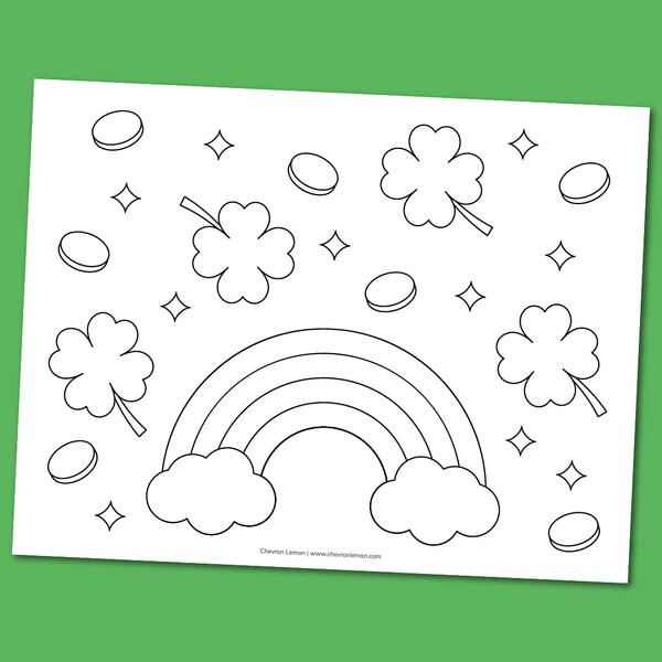 Printable st patricks day coloring page