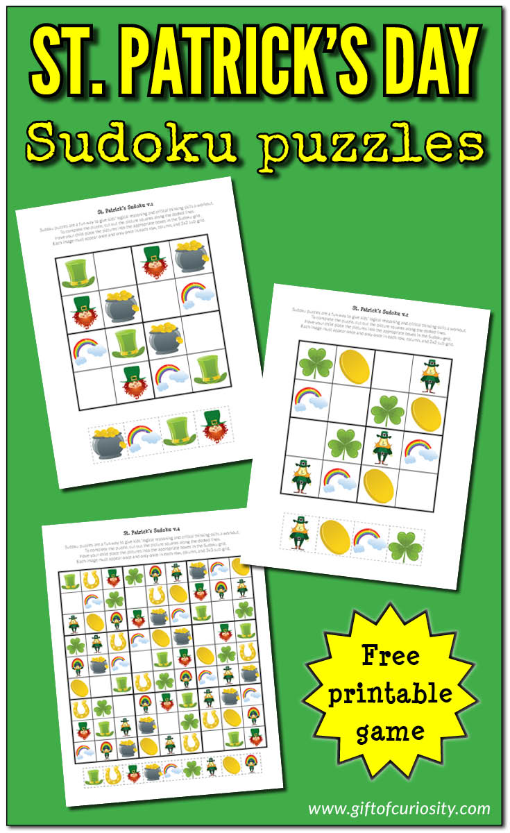 St patricks sudoku free printable