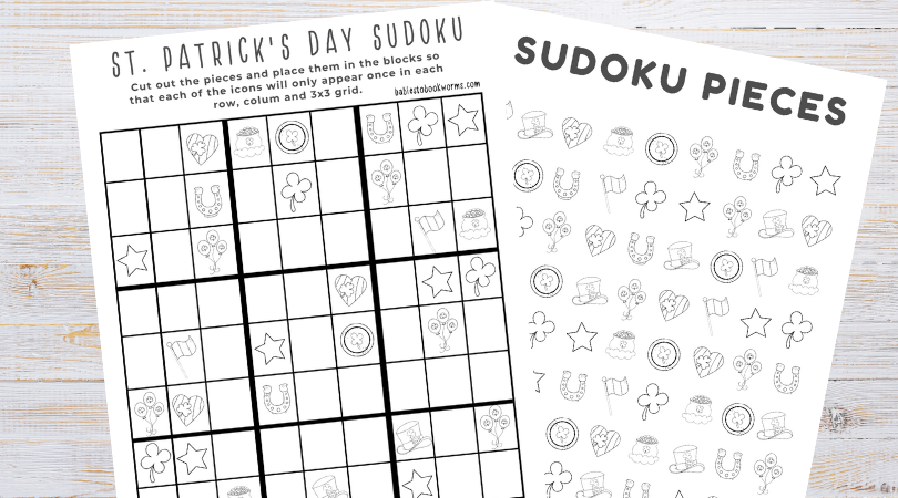 St patricks day sudoku puzzle babies to bookworms