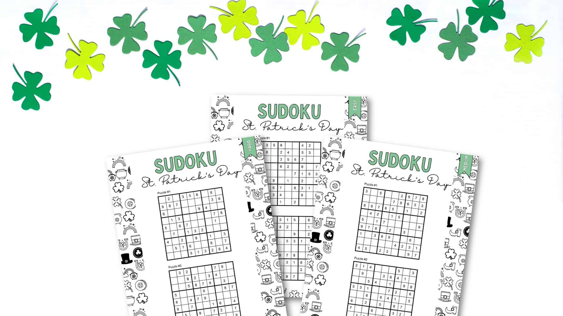 St patricks day sudoku puzzles