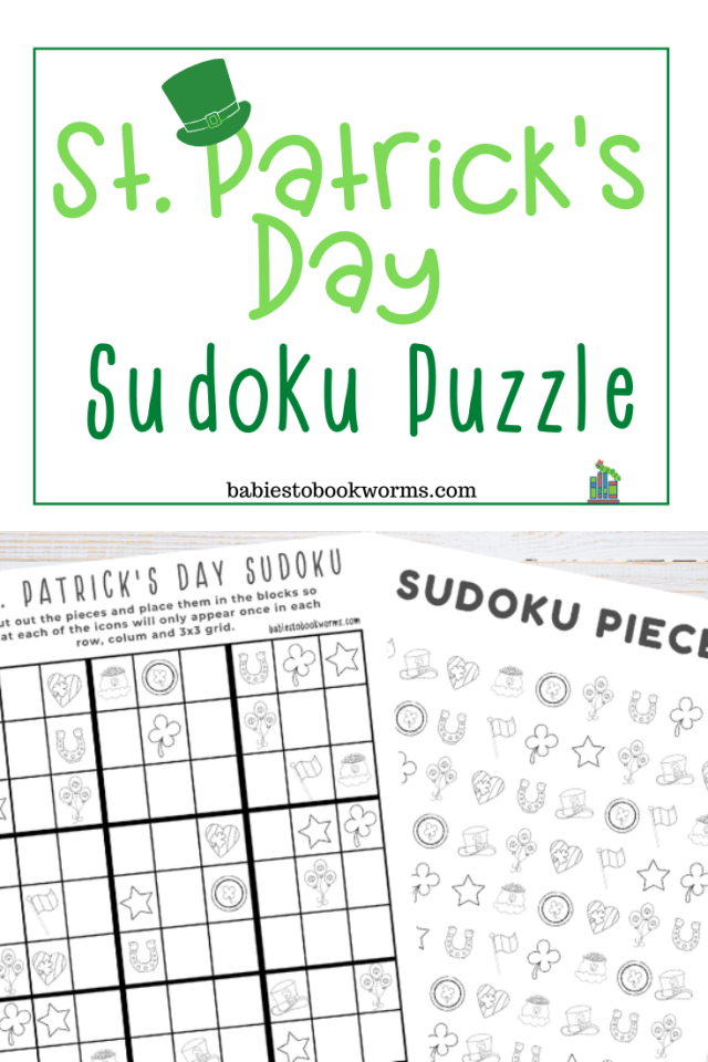 St patricks day sudoku puzzle babies to bookworms