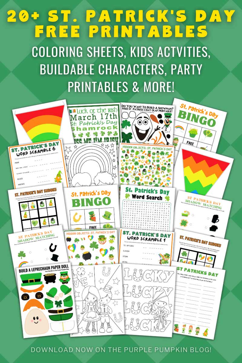 Free printables for st patricks day