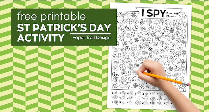 Free printable i spy st patricks day activity