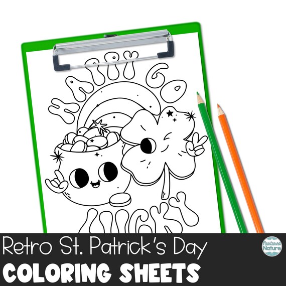St patricks day activity bundle coloring pages for kids printable writing prompt worksheets printable bookmarks ideas for st patricks
