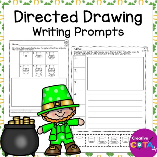 St patricks day directed drawing writing prompts