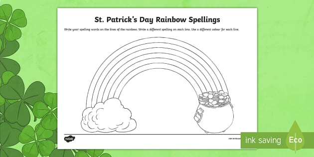 St patricks day rainbow