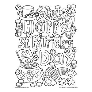 St patricks day coloring pages â celebrate with creativity