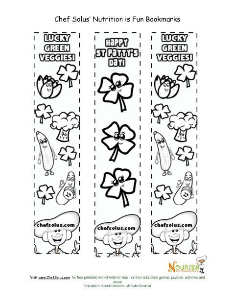Holiday bookmark st patricks day coloring page st patrick bookmarks kids coloring pages