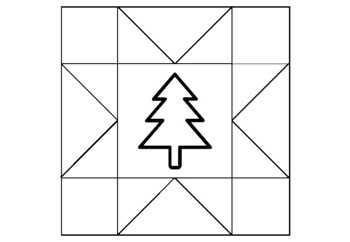 Christmas tree classroom quilt colorg pages worksheet by swati sharma