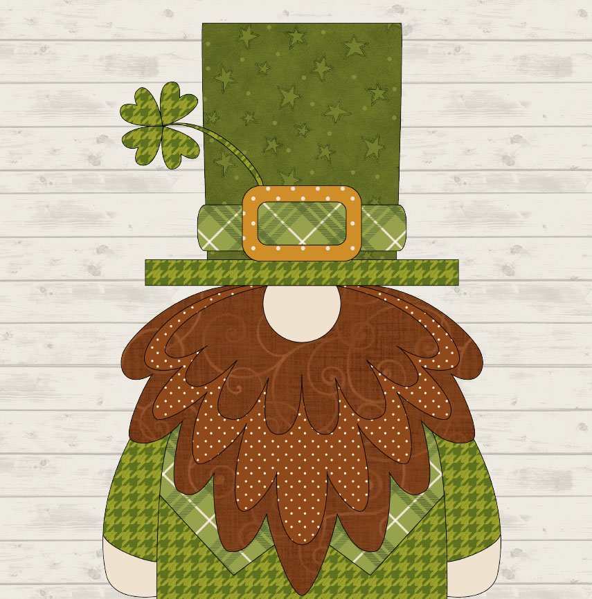 St patricks day shamrocks fabric quilting