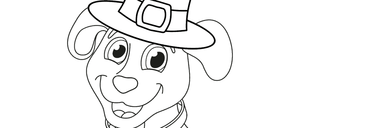 Saint patricks day dog and cat coloring sheets