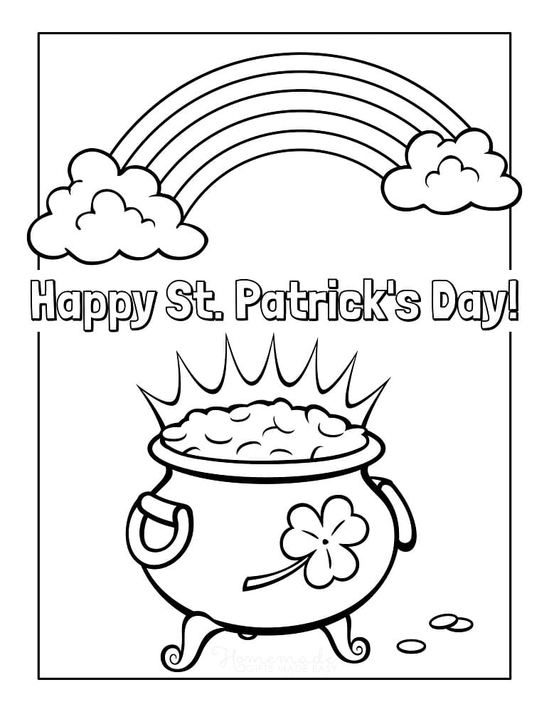 Celebrate st patricks day coloring page