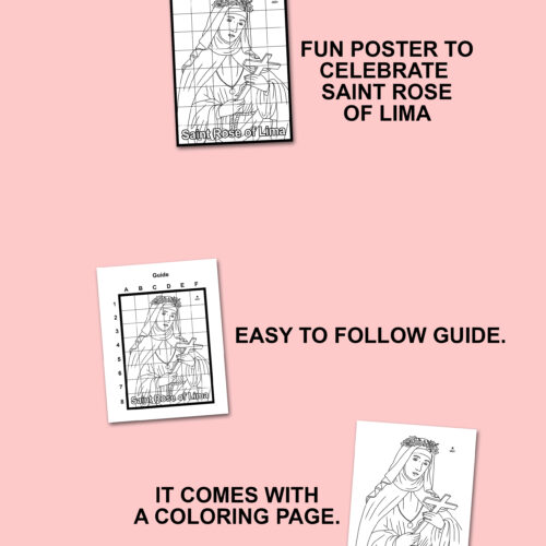 Saint rose of lima collaboration poster made by teachers
