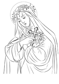 St rose of lima august coloring by mrfitz tpt