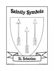 Saint sebastian coloring page st sebastian sebastian saints