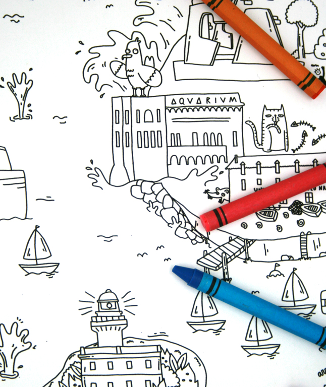 City poster map xl colouring donostia san sebastiãn â