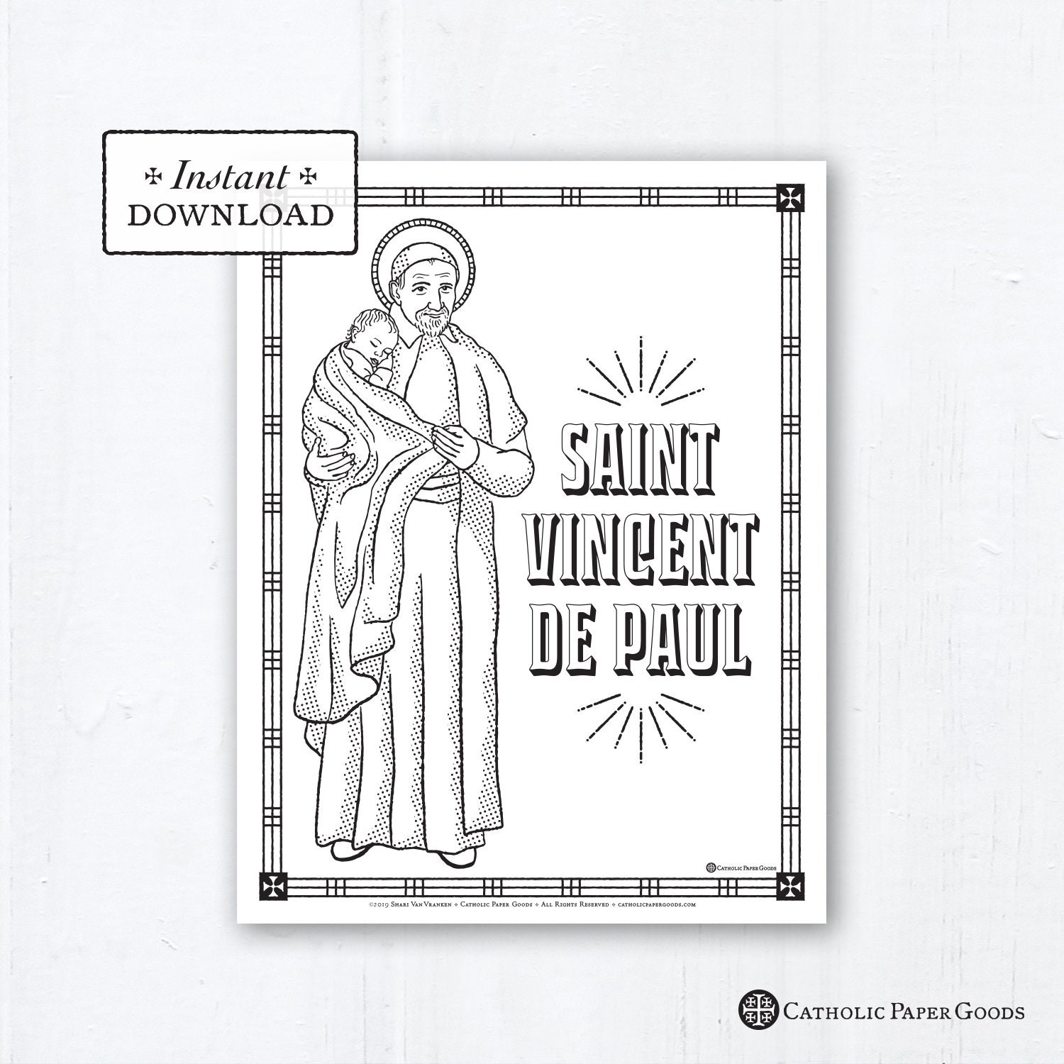 Catholic coloring page