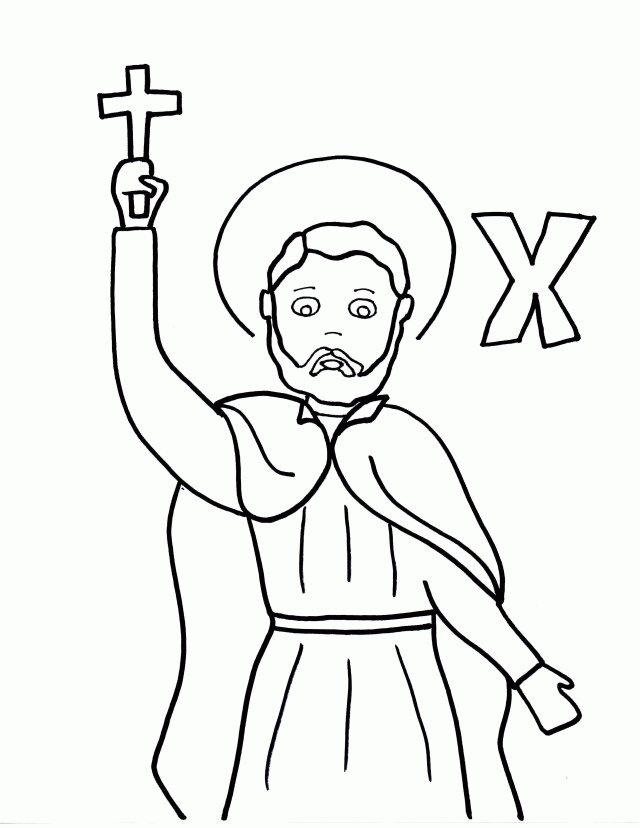 Saint vincent de paul coloring sheet