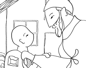 Printable saint vincent de paul quote art catholic coloring page for all ages homeschool re rcia or retreat activity