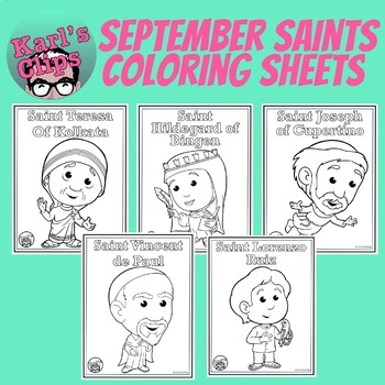 September catholic saints feast days coloring pages grades k
