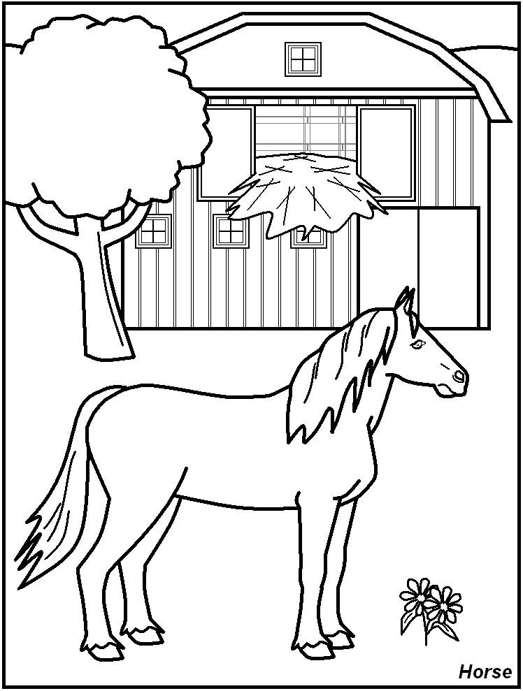 Farm animal pages â printable pages