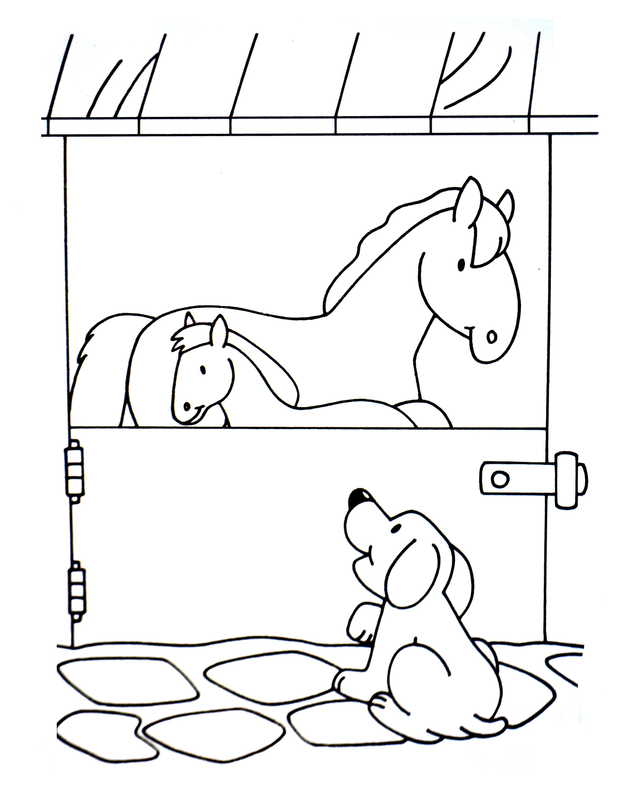 Free printable farm coloring pages
