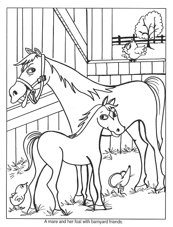 Horse coloring pages