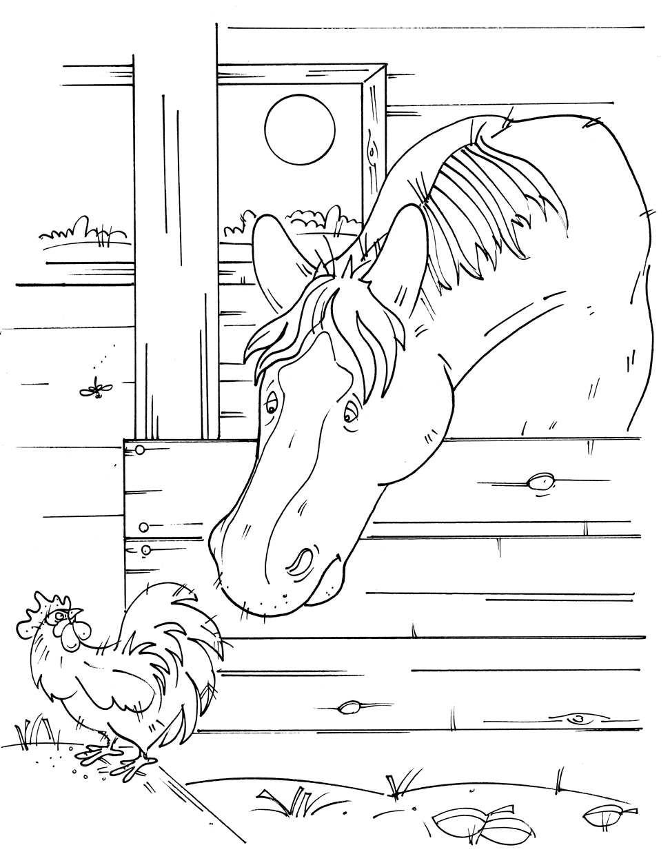 Coloring pages barnesyard books