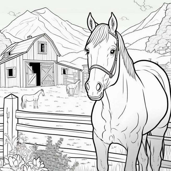 Midjourney prompts for coloring book pages