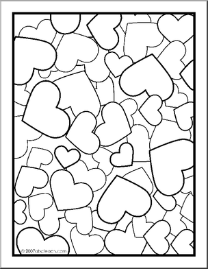 Heart coloring page